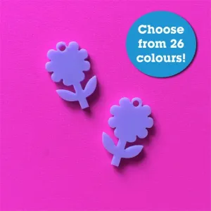 Flower Charms - 5 Pairs