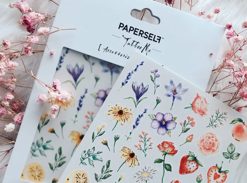 Flowers & Fruits Temporary Tattoo