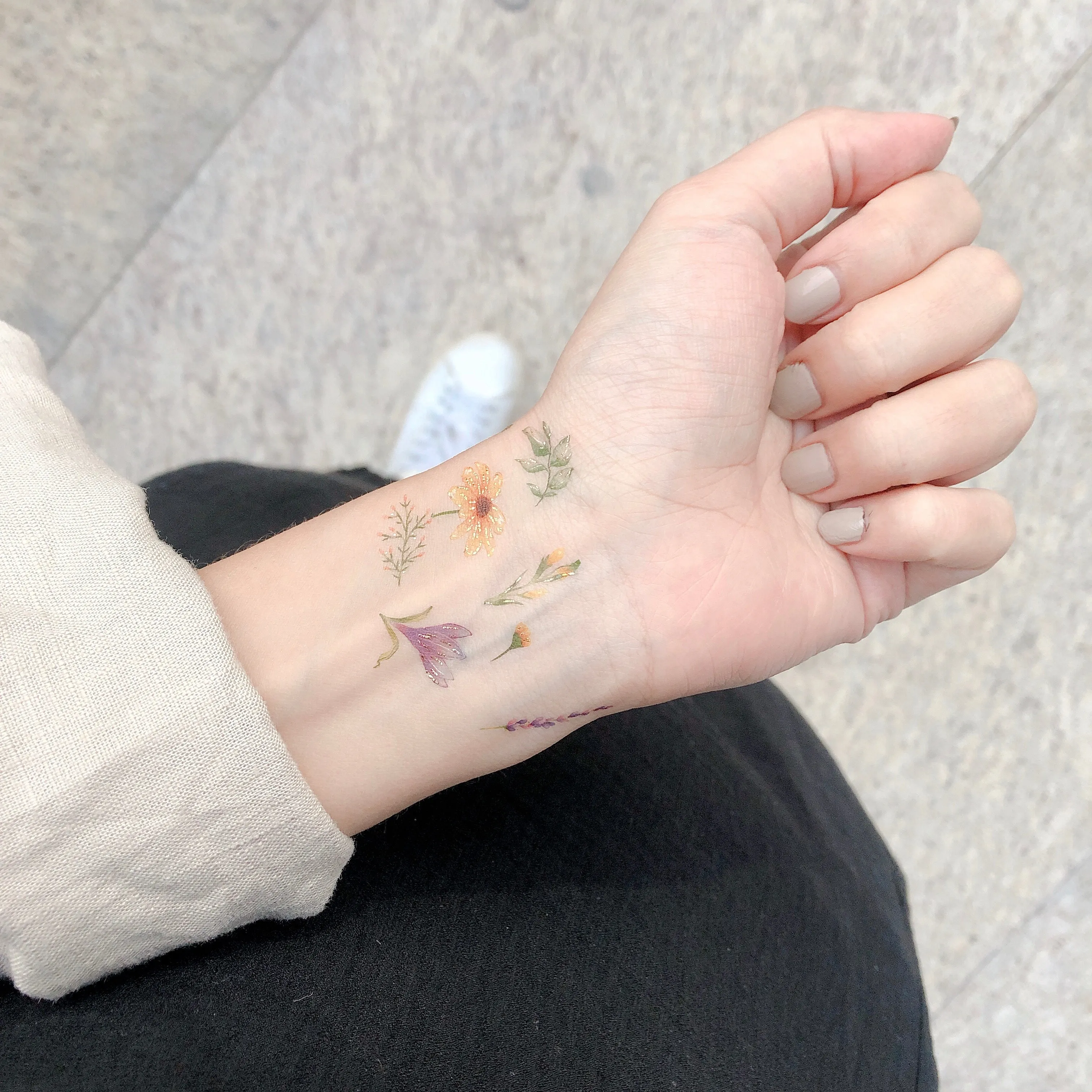 Flowers & Fruits Temporary Tattoo