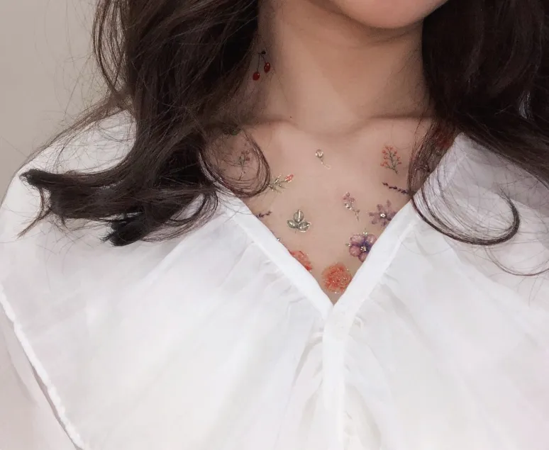 Flowers & Fruits Temporary Tattoo