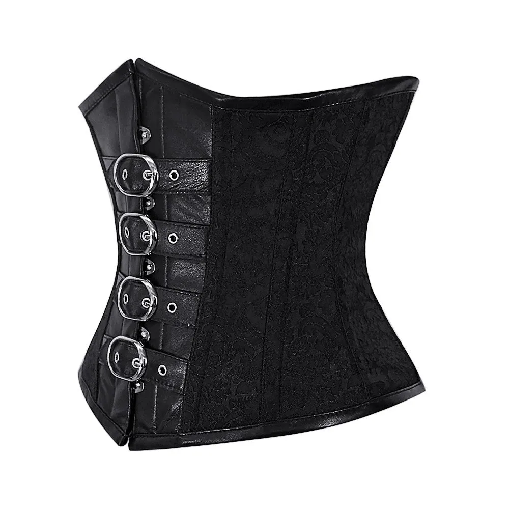 Frnace Black Gothic Underbust Corset