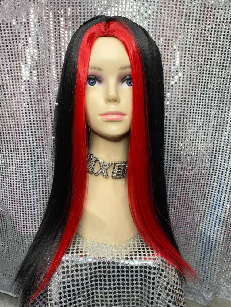Front Streak Long Wig
