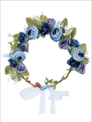 Girls Need Pretty Flower Halo