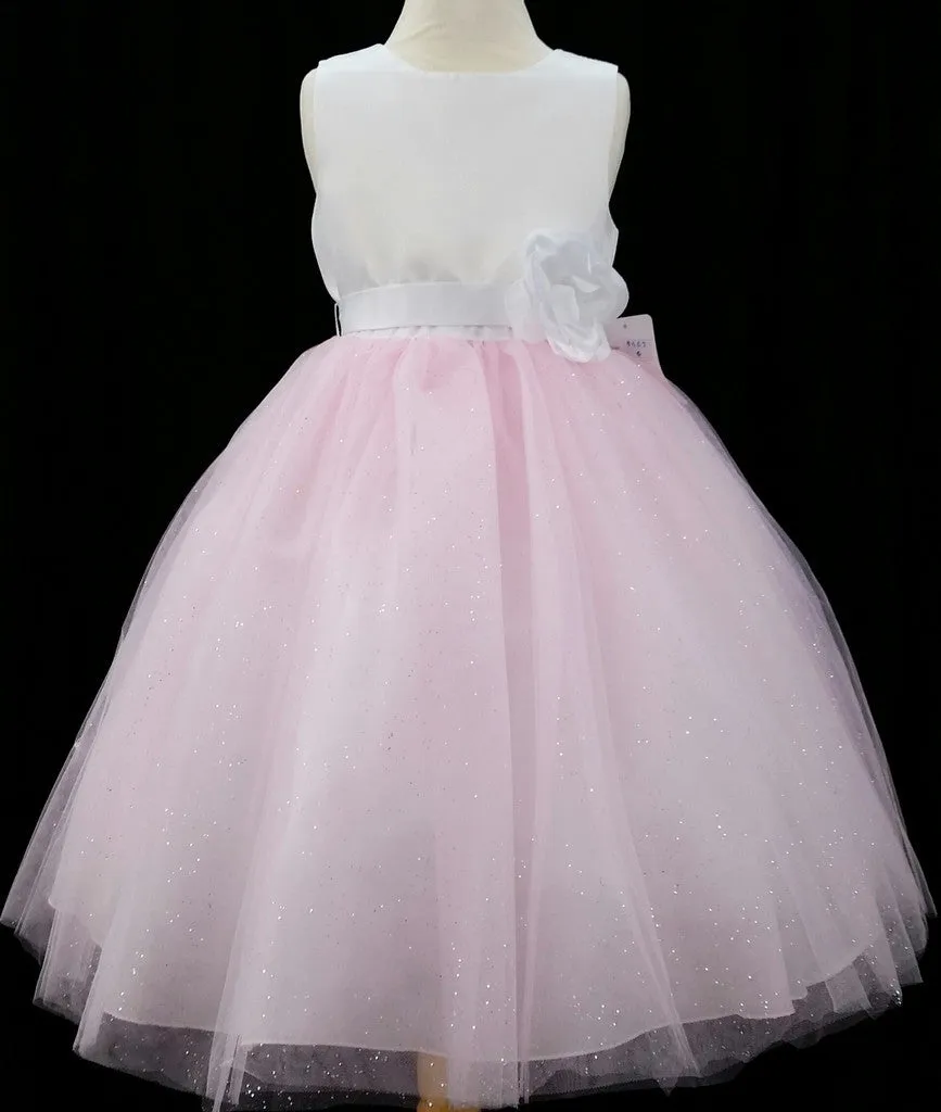 Glitter Tulle Flower Girl Dress