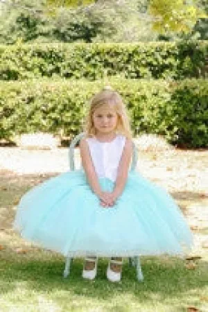 Glitter Tulle Flower Girl Dress