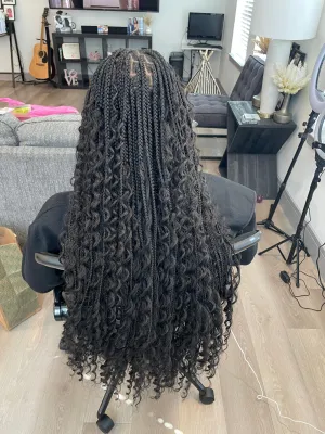 Goddess knotless  STOP SYNTHETIC HAIR ONLY FOR THIS SEE BOHO FOR HUMAN HAIR