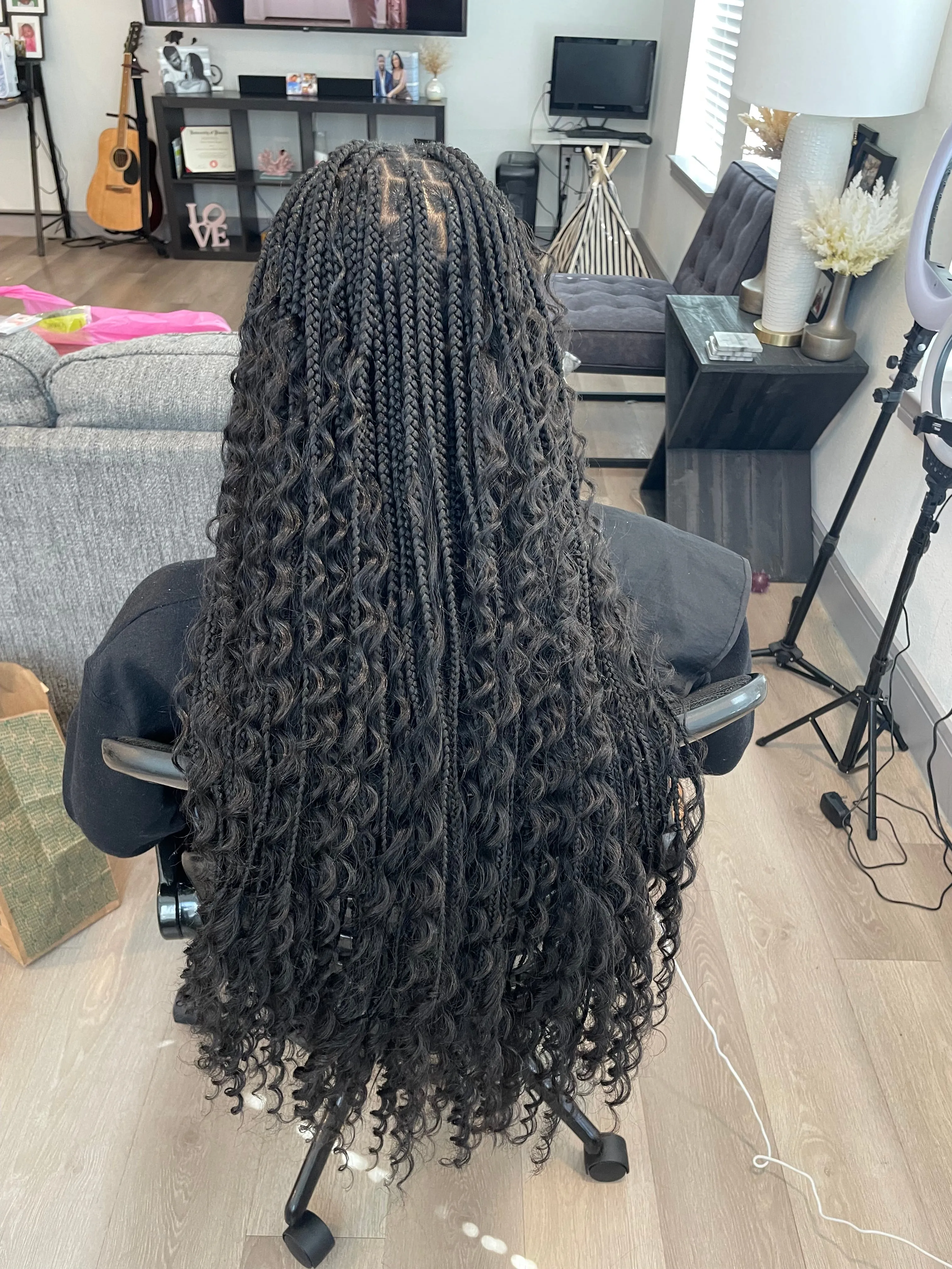 Goddess knotless  STOP SYNTHETIC HAIR ONLY FOR THIS SEE BOHO FOR HUMAN HAIR
