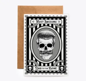 Goth Skull Father's Day Card