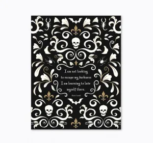 Gothic Damask Art Print