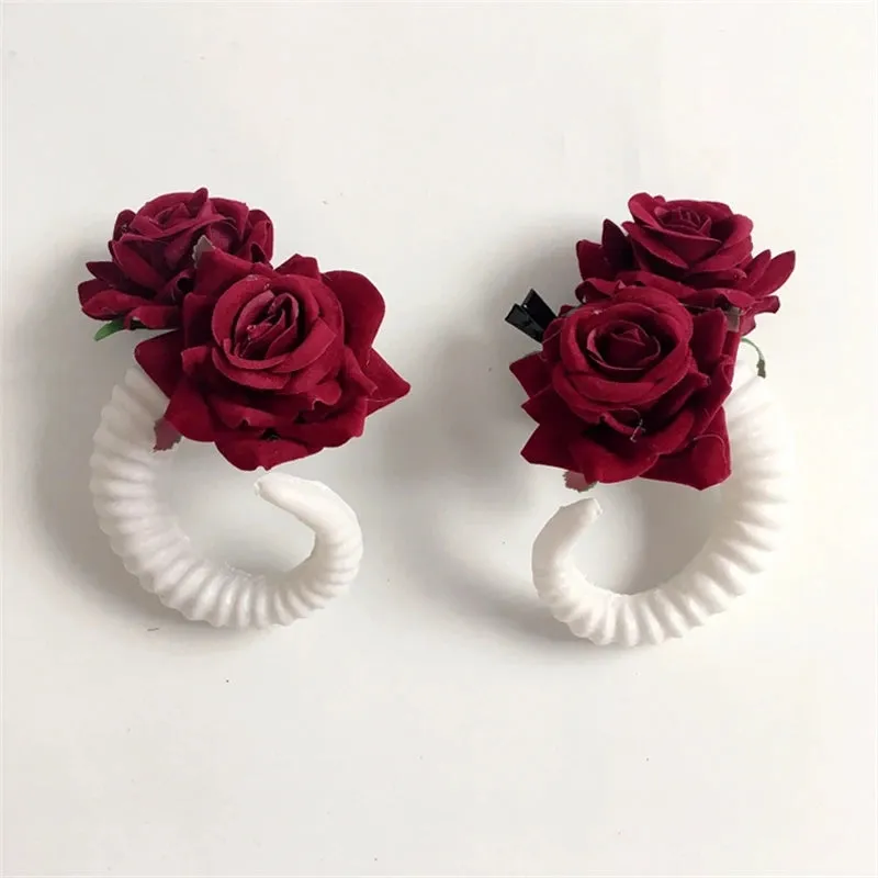 GOTHIC DEVIL HORN HAIRPIN UB2729