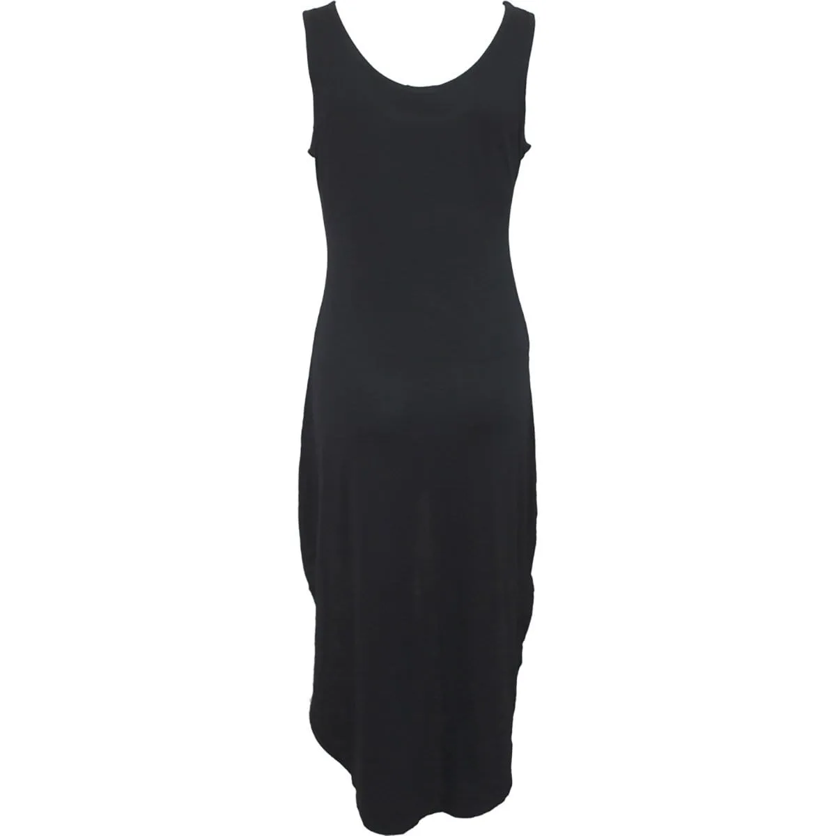 GOTHIC ELEGANCE - Gothic High-Low Hem Dress Black