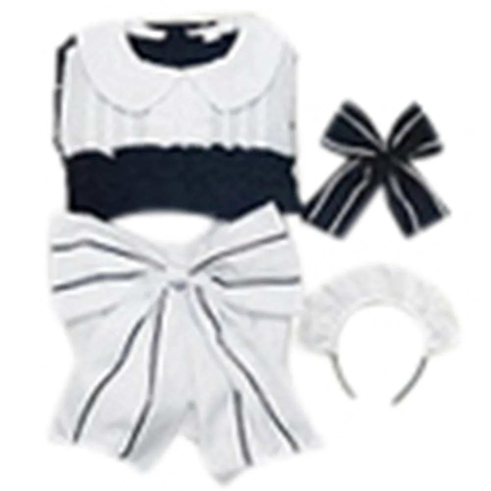 Gothic Style Maid Costume Lolita Dress Black White Cute Japanese Costume Halloween Carnival Party Dress