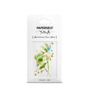 Green Blossom Temporary Tattoo