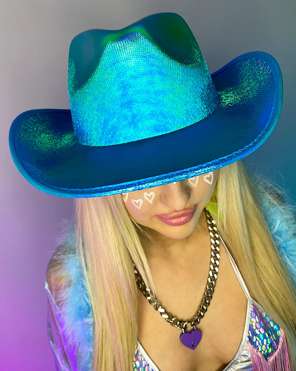 Gunslinger Iridescent Cowboy Hat
