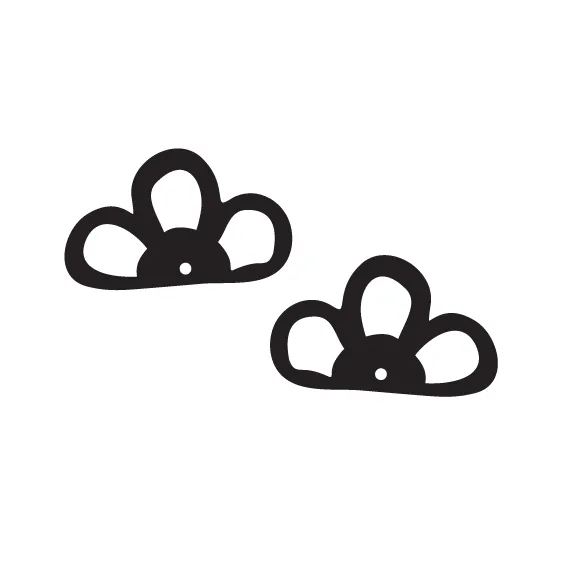 Half Flower Loops Duo - 4 Pair Set