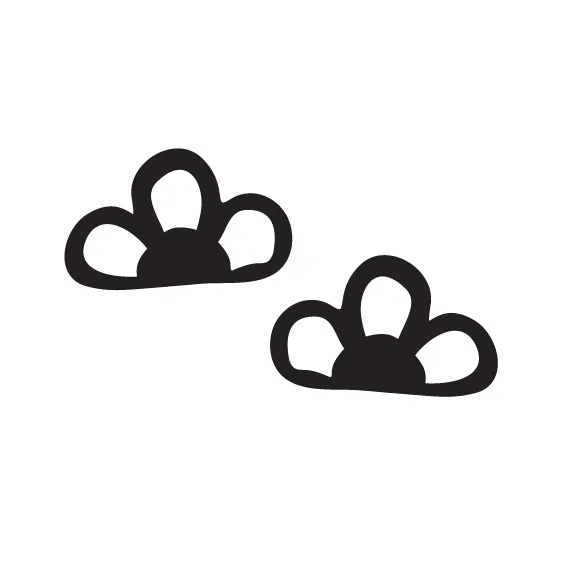 Half Flower Loops Duo - 4 Pair Set