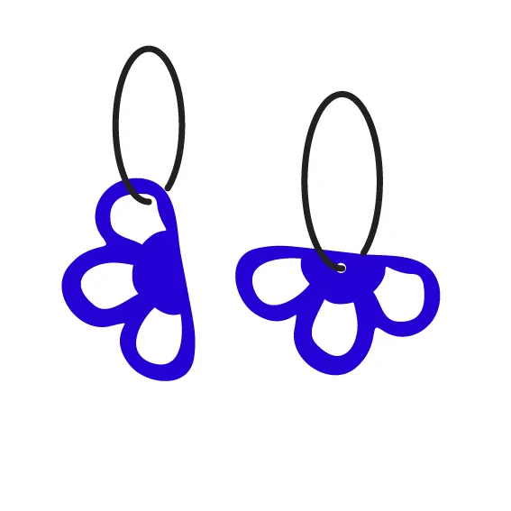 Half Flower Loops Duo - 4 Pair Set