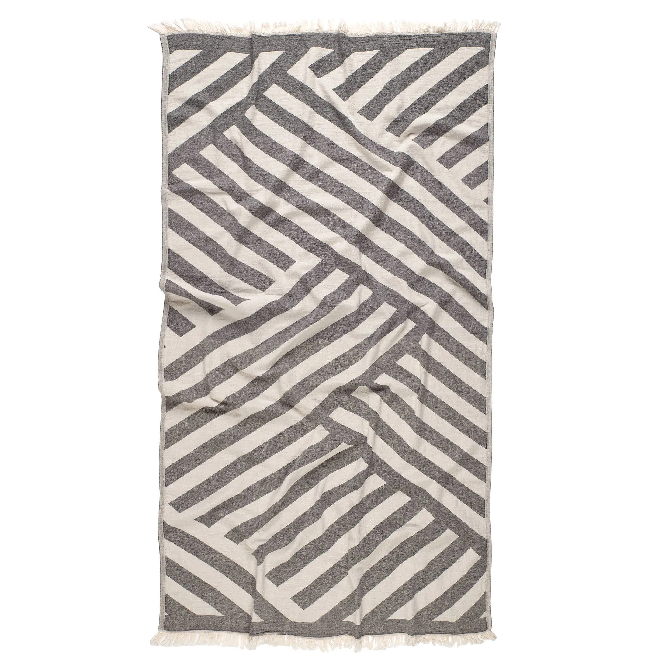 Harmony of Yarn Turkish Beach Towels Cotton 35x70" Pool Bath: Black