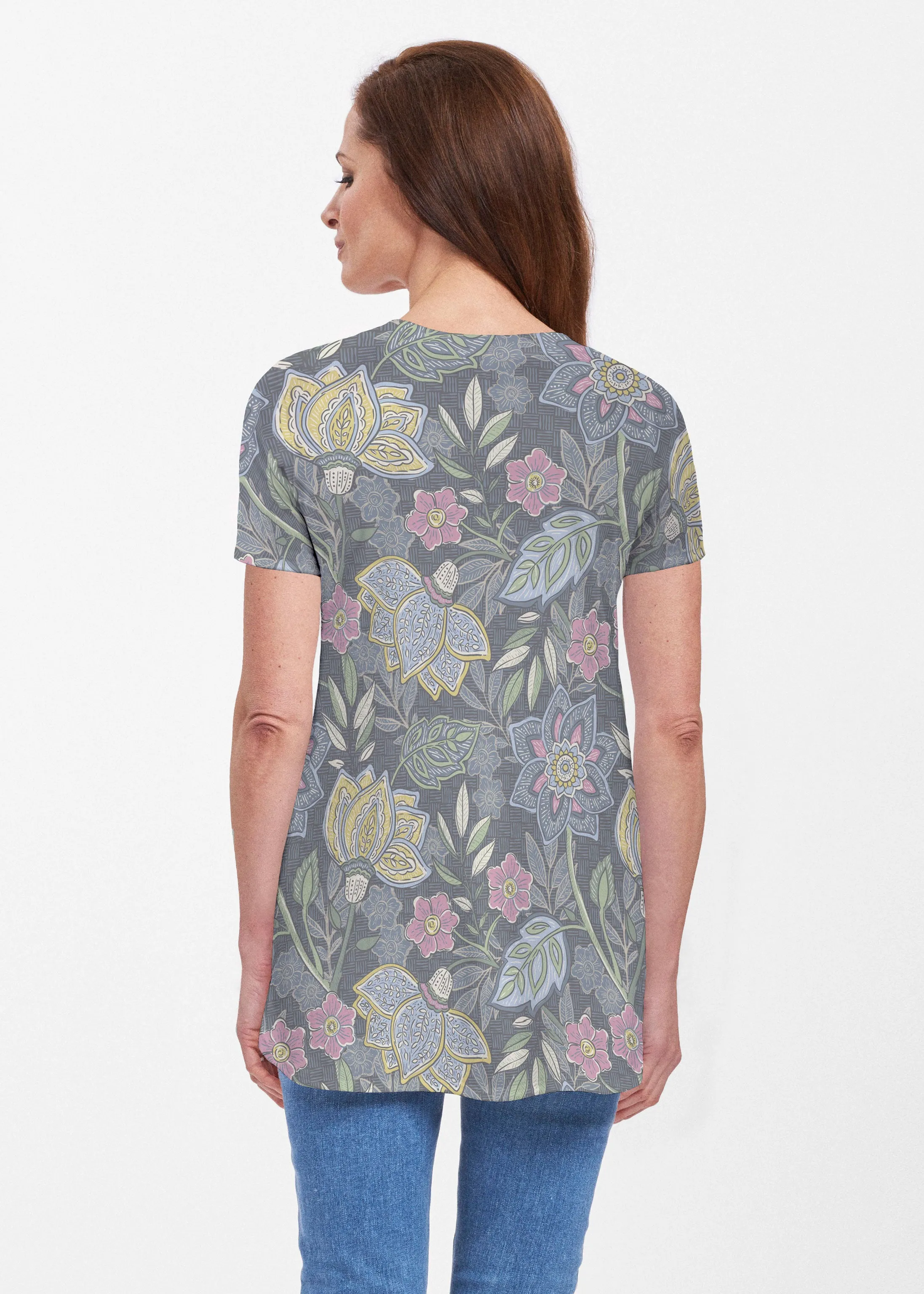 Isabellas Garden (13410) ~ Butterknit Short Sleeve Tunic