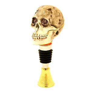 Jeweled Big Skull Bottle Stopper/ Jewelry Box