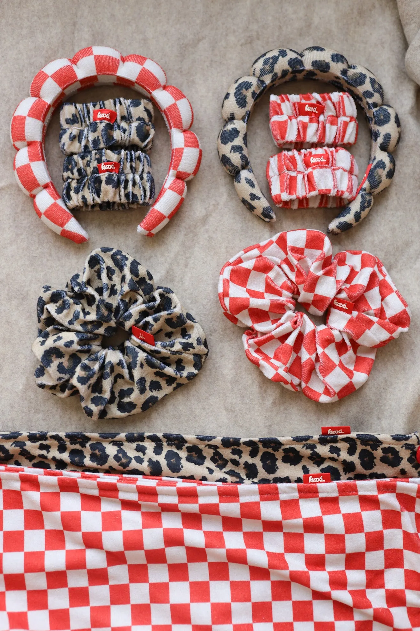 KAXI TOWEL SCRUNCHIES ( 7 PATTERNS )