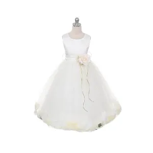 Kenza - Ivory - Optional Petal Colour and Sash