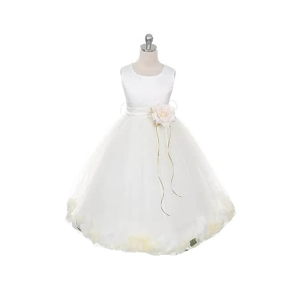 Kenza - Ivory - Optional Petal Colour and Sash