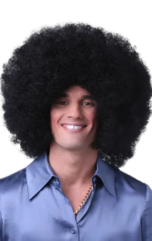 Large Black Afro Wig
