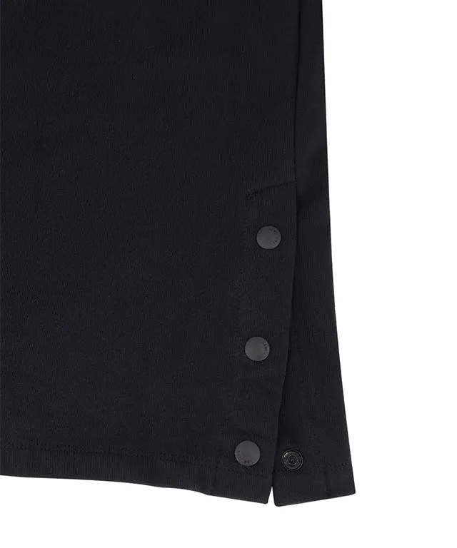 LE SONNET  Easy Fit Sweat Dress - Black