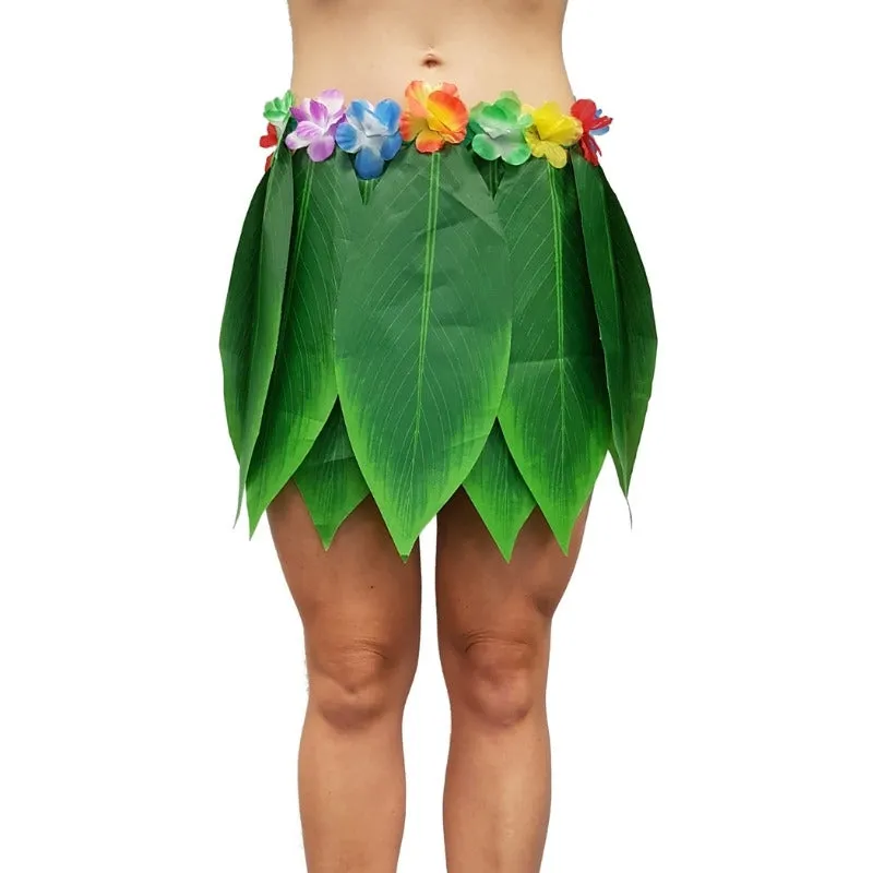 Leaf Skirt with Flowers