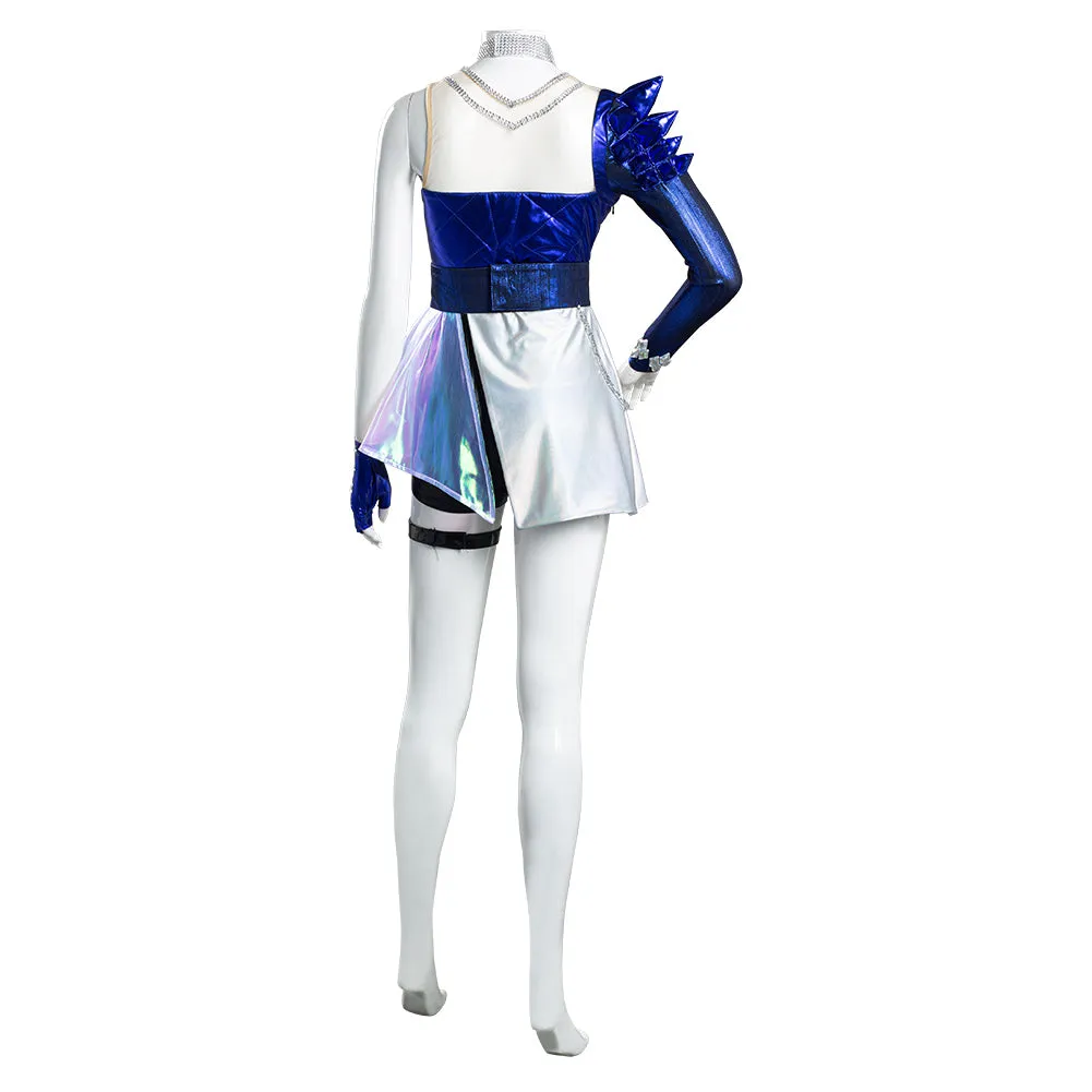 League of Legends LOL Halloween Carnival Suit KDA Ahri The Nine-Tailed Fox Cosplay Costume Women Dress Outfits