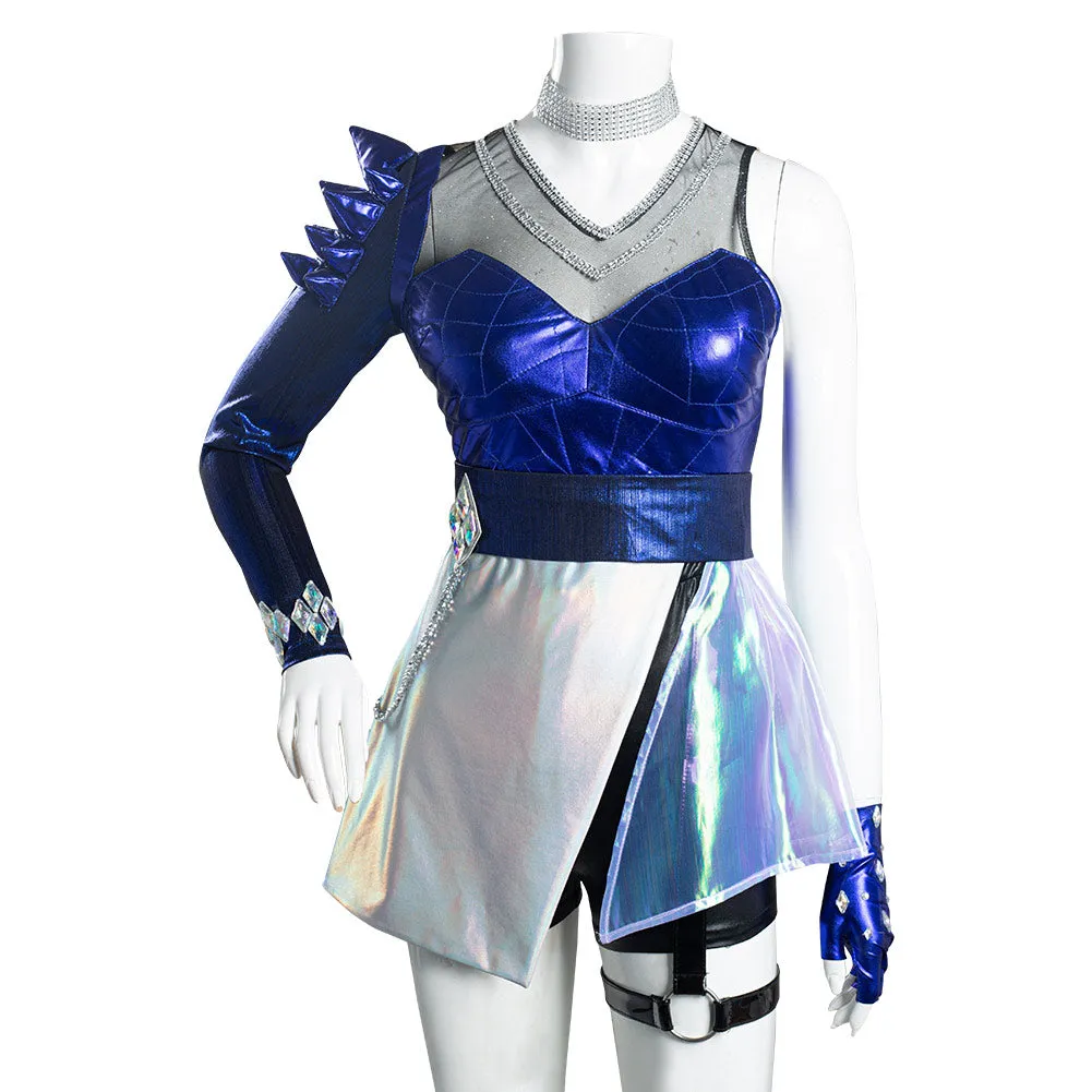 League of Legends LOL Halloween Carnival Suit KDA Ahri The Nine-Tailed Fox Cosplay Costume Women Dress Outfits