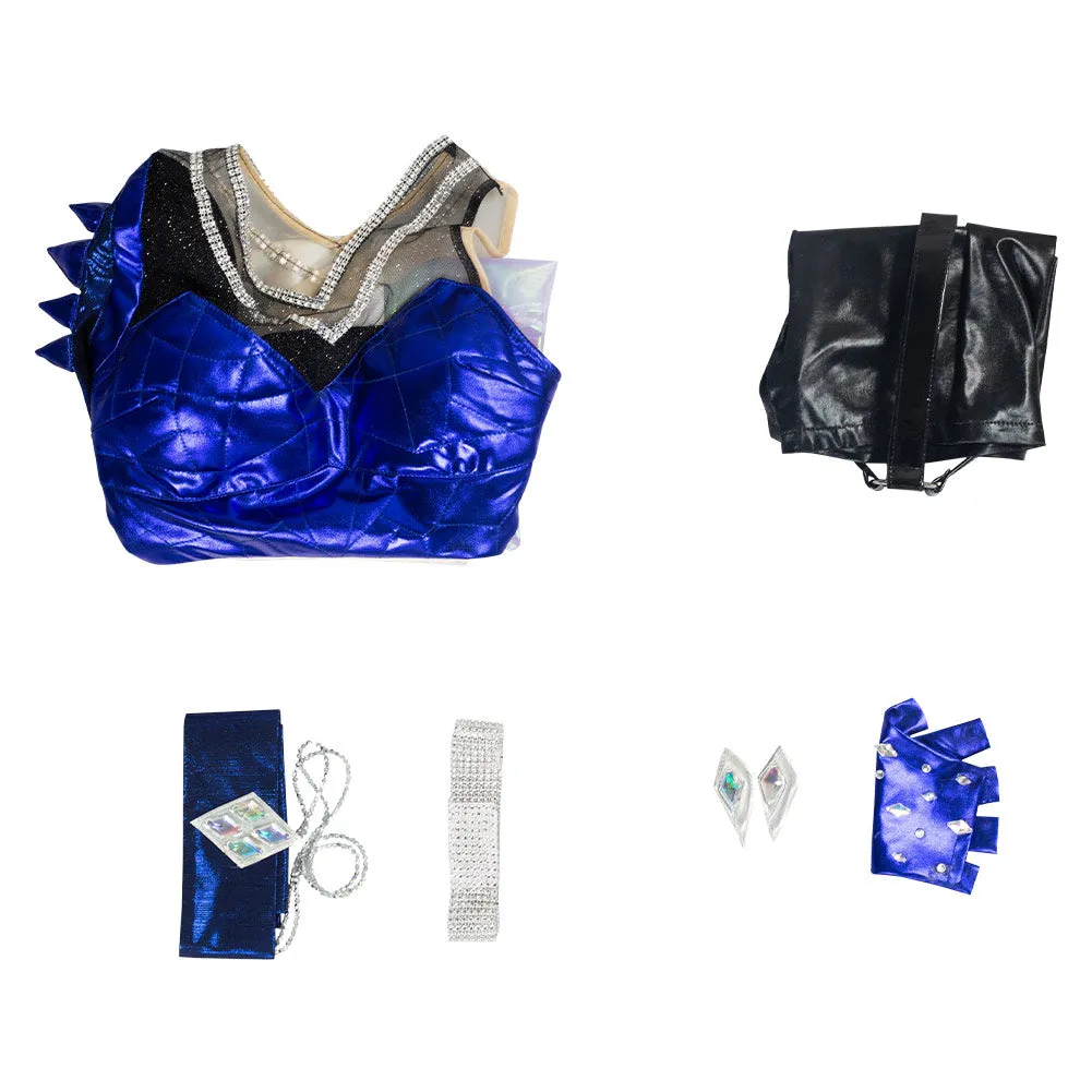 League of Legends LOL Halloween Carnival Suit KDA Ahri The Nine-Tailed Fox Cosplay Costume Women Dress Outfits
