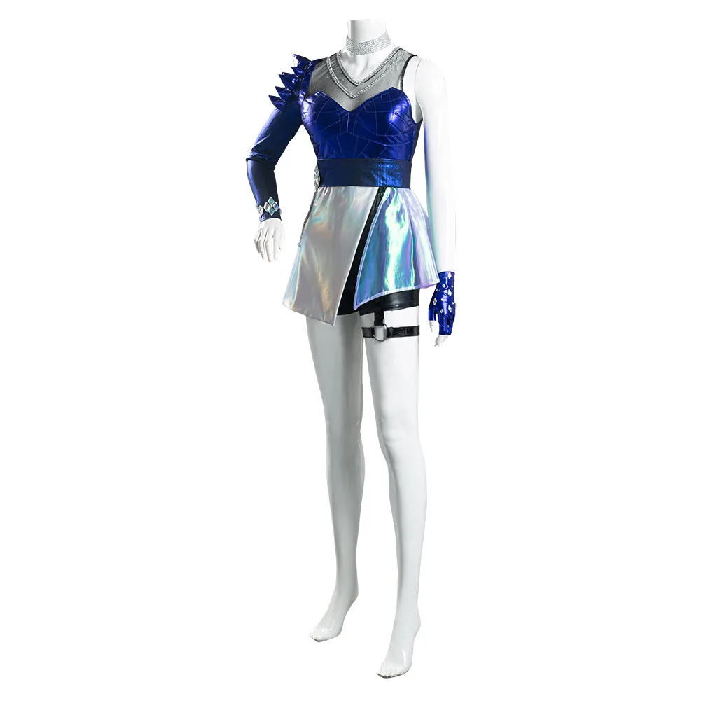League of Legends LOL Halloween Carnival Suit KDA Ahri The Nine-Tailed Fox Cosplay Costume Women Dress Outfits