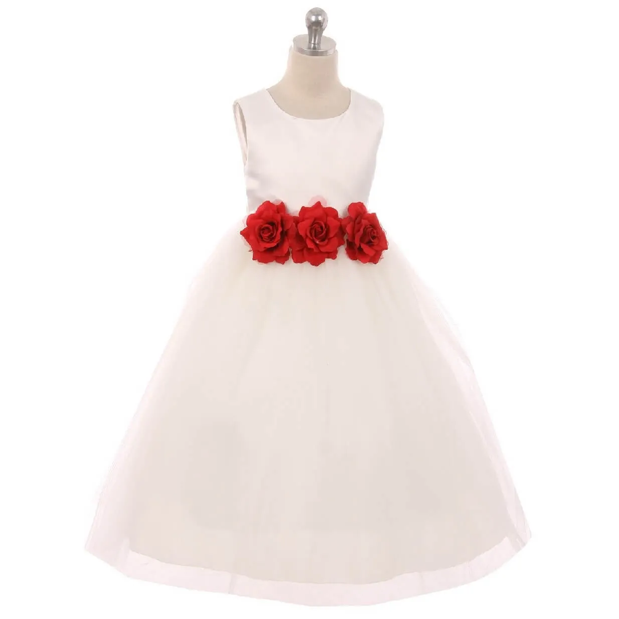 Leilani - White - Coloured Flower Option