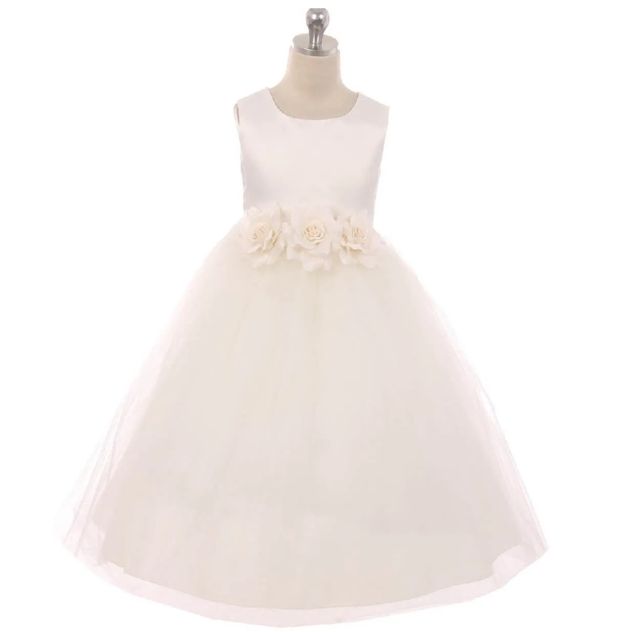Leilani - White - Coloured Flower Option