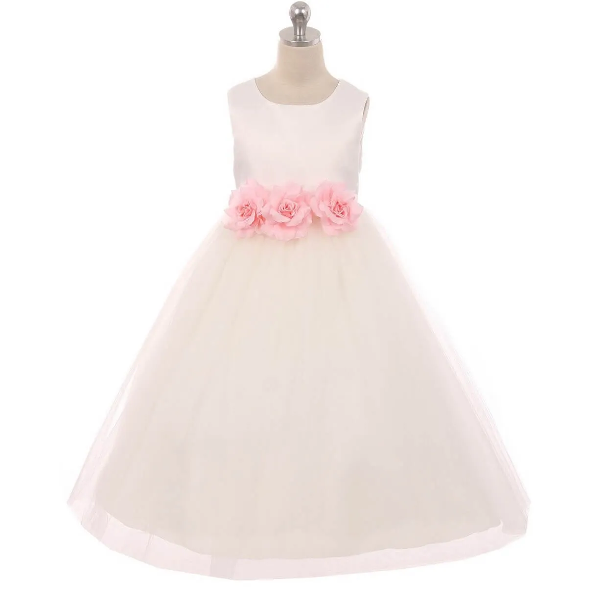 Leilani - White - Coloured Flower Option