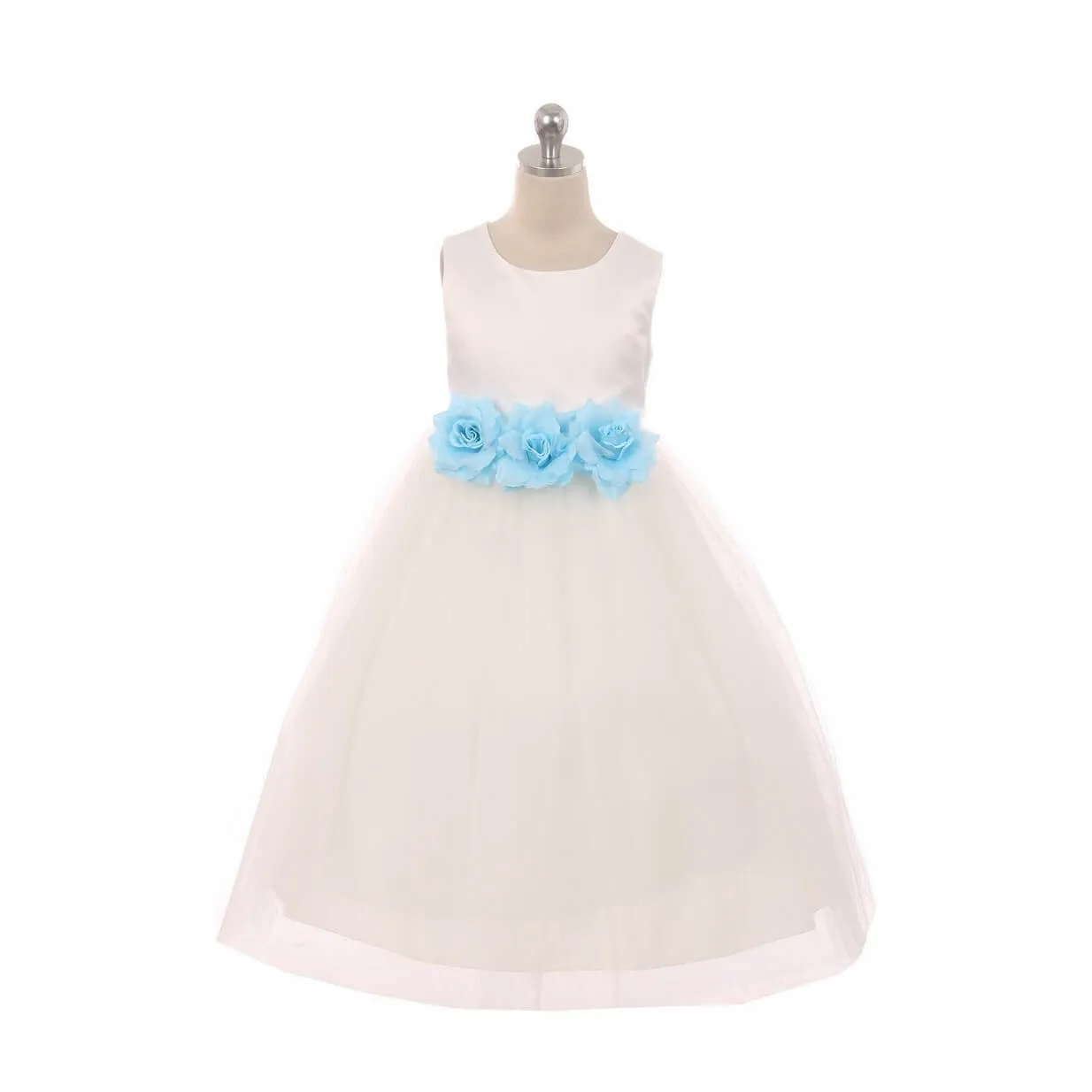 Leilani - White - Coloured Flower Option