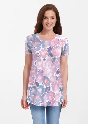 Lilac (16255) ~ Short Sleeve Butterknit tunic