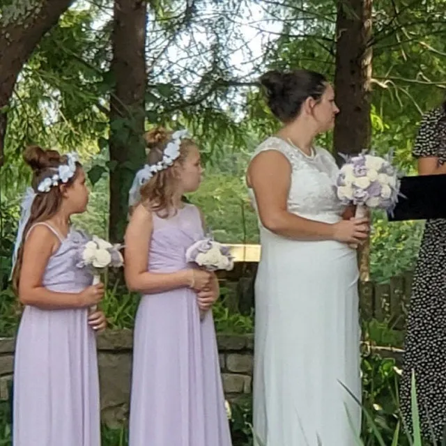 Lilac and Ivory Bouquet with Lavender and Baby's Breath