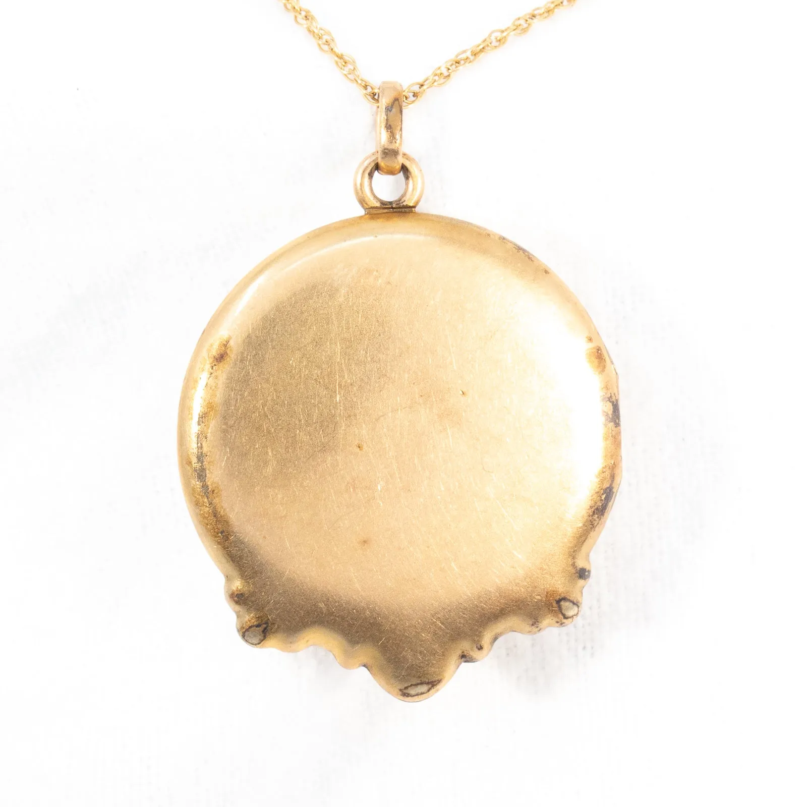 Locket with Green Stones