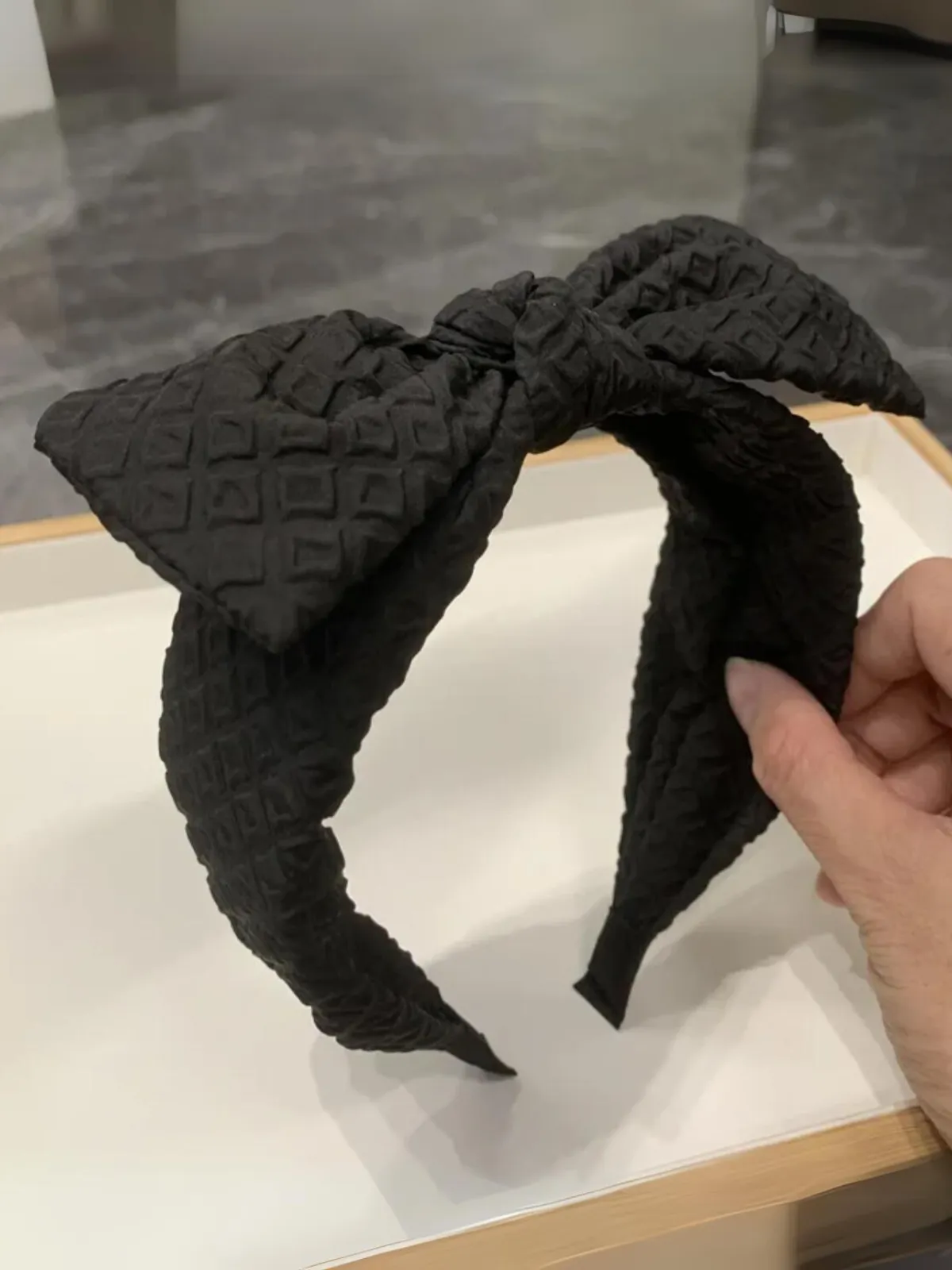 Locks In Luxe Quilted Bowknot Headband