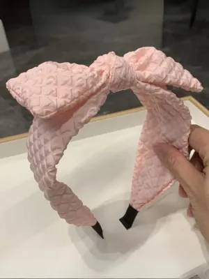Locks In Luxe Quilted Bowknot Headband