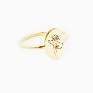 Lotus Ring - July Flower