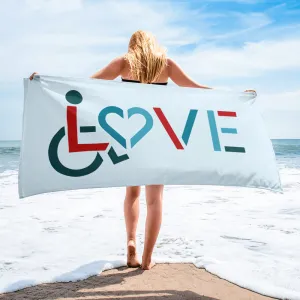 LOVE (for the Special Needs Community) Beach Towel Design 2