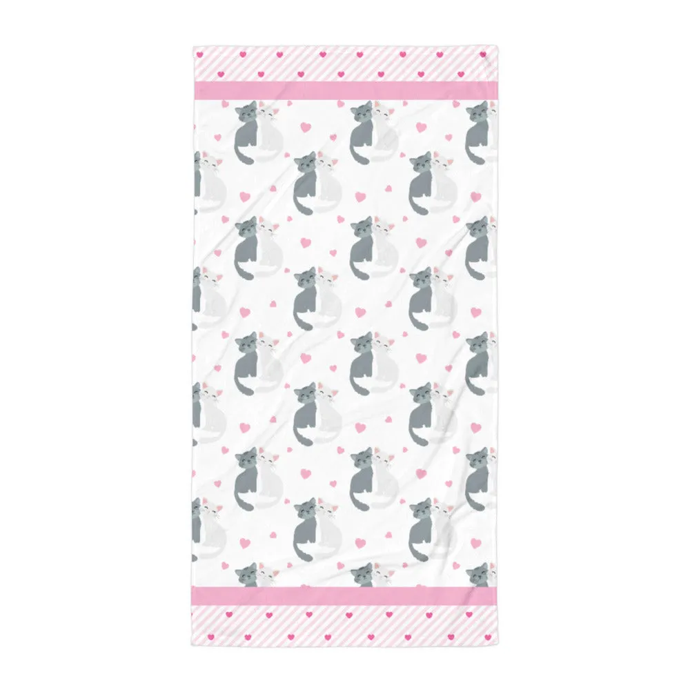Love Kittens - Beach Towel
