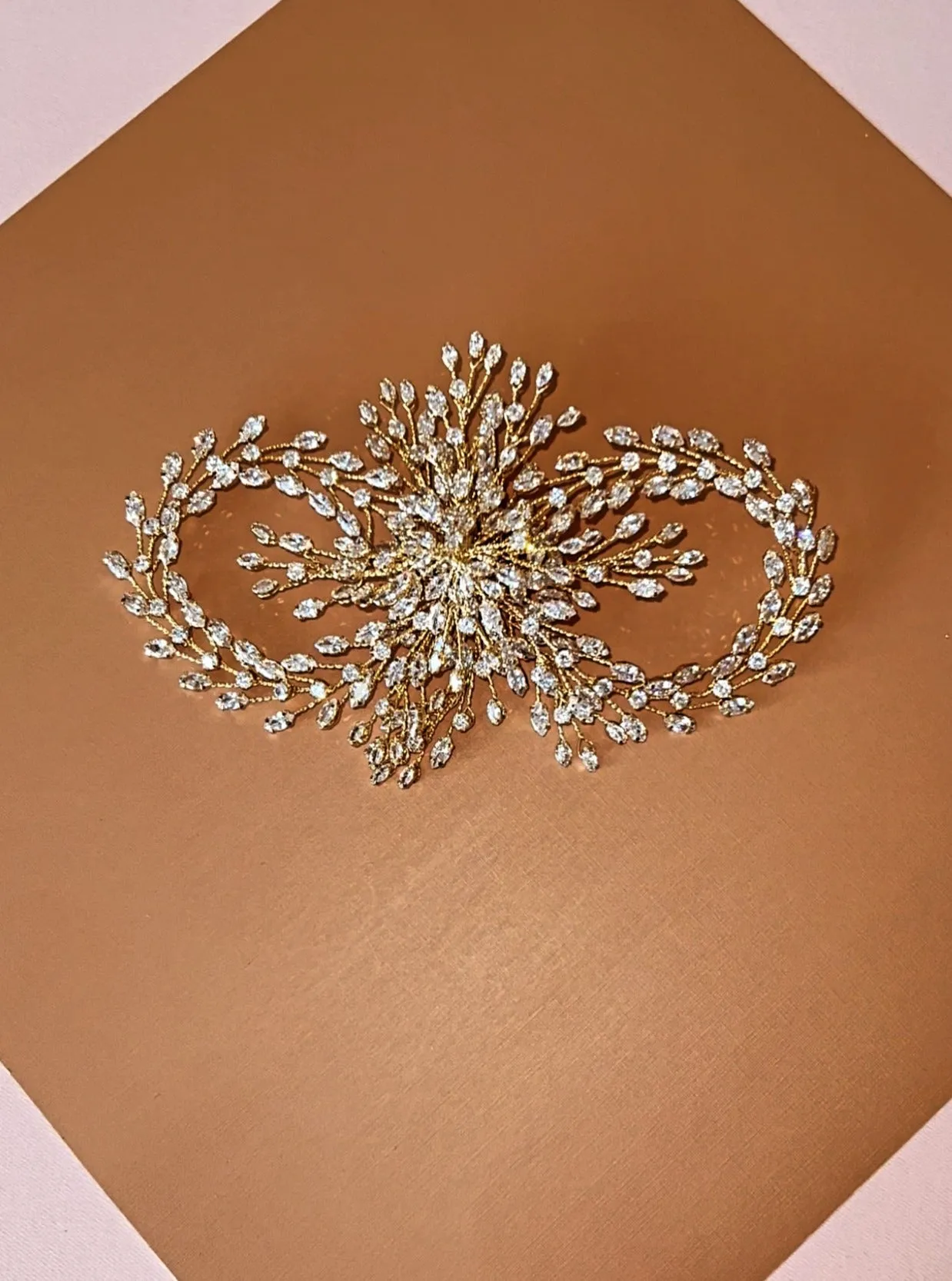 LULIA Bridal Hair Comb with Swarovski Crystals