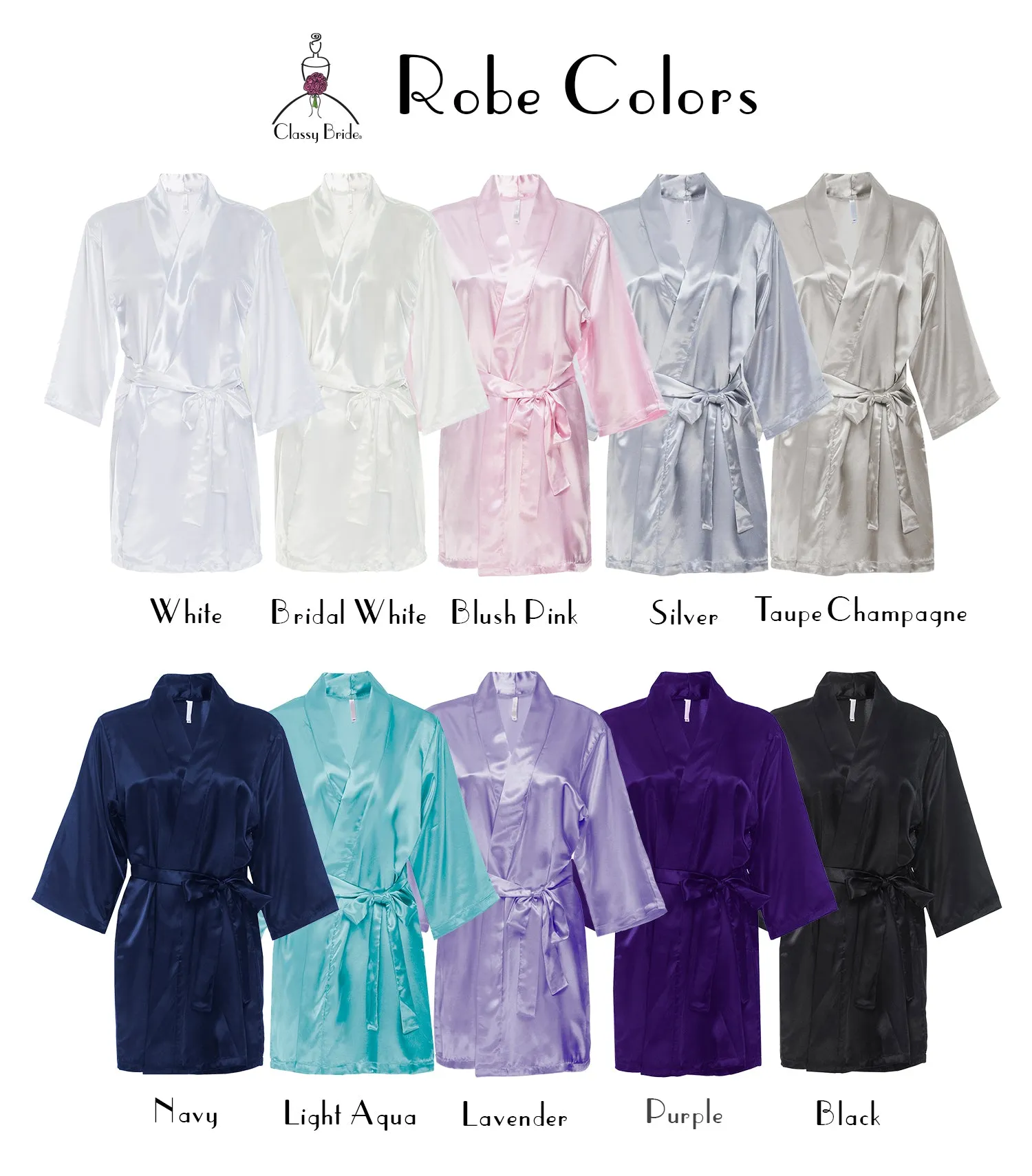 Luxe Satin Bridal Robe
