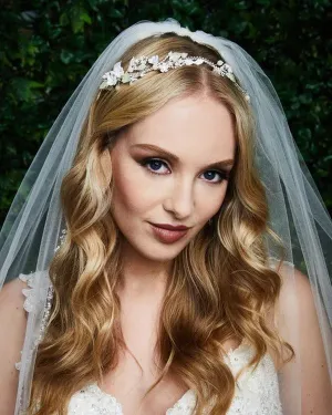 Marionat 9264 Silver/Blush/Ivory Hair Accessory