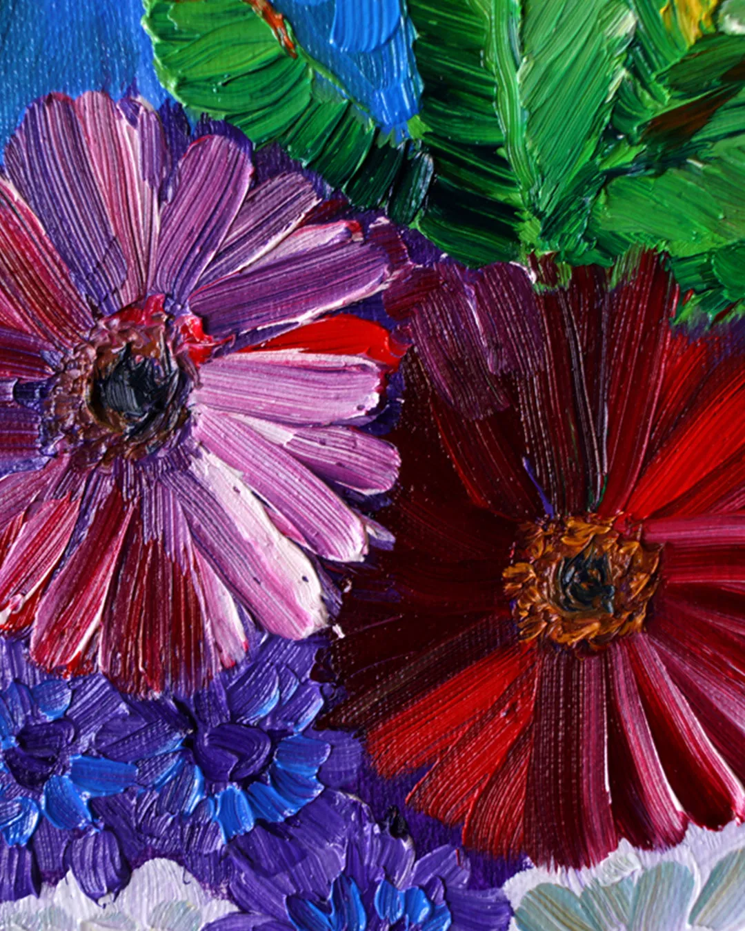 MCG Bouquet With Red Flowers Painting